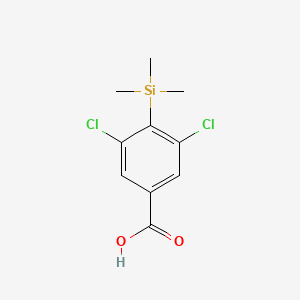 molecular formula C10H12Cl2O2Si B11854684 Benzoic acid, 3,5-dichloro-4-(trimethylsilyl)- CAS No. 650598-45-1