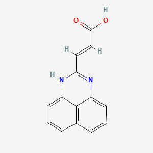 molecular formula C14H10N2O2 B1185470 3-(1H-perimidin-2-yl)acrylic acid 