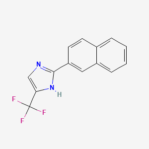 1H-Imidazole, 2-(2-naphthalenyl)-4-(trifluoromethyl)-