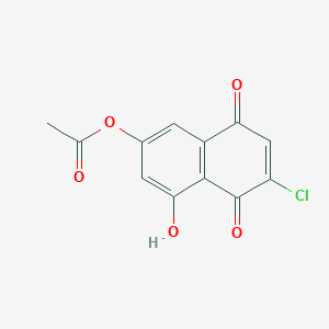 6-Chloro-4-hydroxy-5,8-dioxo-5,8-dihydronaphthalen-2-yl acetate