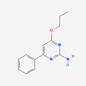 molecular formula C13H15N3O B1185478 4-Phenyl-6-propoxy-2-pyrimidinylamine 