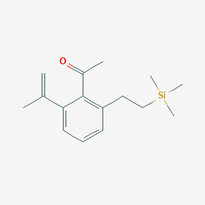 1-{2-(Prop-1-en-2-yl)-6-[2-(trimethylsilyl)ethyl]phenyl}ethan-1-one