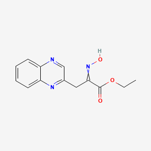 Ethyl (2E)-2-hydroxyimino-3-quinoxalin-2-YL-propanoate