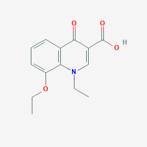 molecular formula C14H15NO4 B11854833 8-Ethoxy-1-ethyl-4-oxo-1,4-dihydroquinoline-3-carboxylic acid CAS No. 34610-34-9