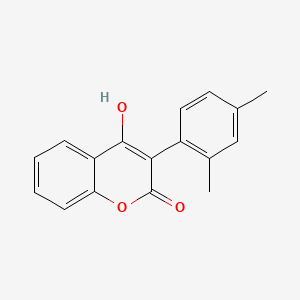 molecular formula C17H14O3 B11854853 Coumarin, 3-(2,4-dimethylphenyl)-4-hydroxy- CAS No. 73791-10-3