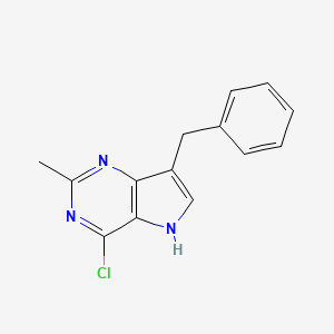 7-Benzyl-4-chloro-2-methyl-5H-pyrrolo[3,2-d]pyrimidine