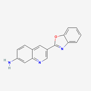 3-(1,3-Benzoxazol-2-yl)quinolin-7-amine