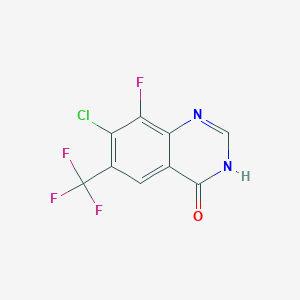 7-Chloro-8-fluoro-6-(trifluoromethyl)quinazolin-4(3H)-one