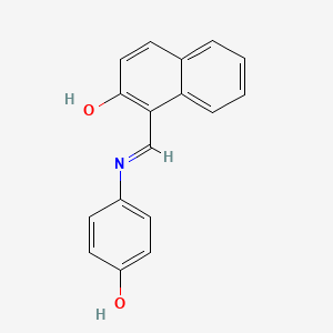 1-[(4-Hydroxy-phenylimino)-methyl]-naphthalen-2-ol