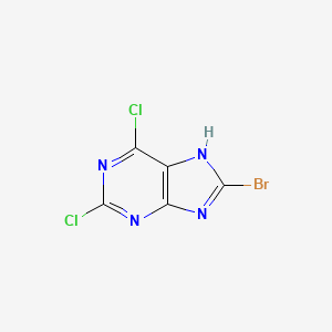 molecular formula C5HBrCl2N4 B11854964 8-Bromo-2,6-dichloro-9H-purine 