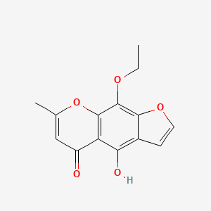 5H-Furo[3,2-g][1]benzopyran-5-one, 9-ethoxy-4-hydroxy-7-methyl-