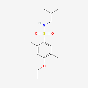 molecular formula C14H23NO3S B1185508 4-ethoxy-N-isobutyl-2,5-dimethylbenzenesulfonamide 