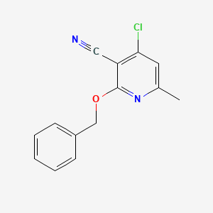 2-(Benzyloxy)-4-chloro-6-methylnicotinonitrile