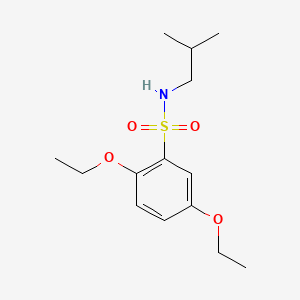 molecular formula C14H23NO4S B1185509 2,5-diethoxy-N-isobutylbenzenesulfonamide 