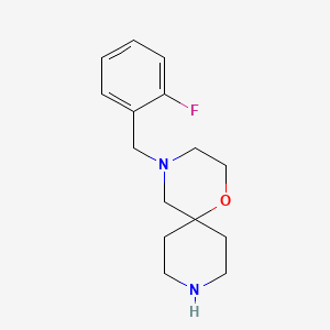 molecular formula C15H21FN2O B11855097 4-(2-Fluorobenzyl)-1-oxa-4,9-diazaspiro[5.5]undecane 