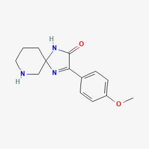 3-(4-Methoxyphenyl)-1,4,7-triazaspiro[4.5]dec-3-en-2-one