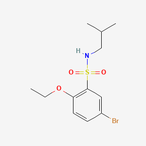 molecular formula C12H18BrNO3S B1185510 5-bromo-2-ethoxy-N-isobutylbenzenesulfonamide 
