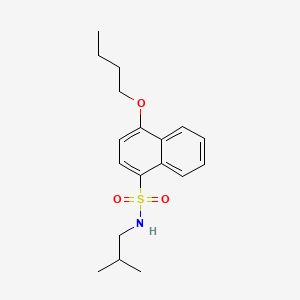 molecular formula C18H25NO3S B1185512 4-butoxy-N-isobutyl-1-naphthalenesulfonamide 