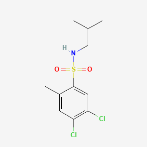 molecular formula C11H15Cl2NO2S B1185513 4,5-dichloro-N-isobutyl-2-methylbenzenesulfonamide 