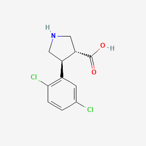 (3R,4S)-4-(2,5-Dichlorophenyl)pyrrolidine-3-carboxylic acid