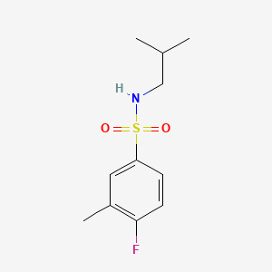 molecular formula C11H16FNO2S B1185515 4-fluoro-N-isobutyl-3-methylbenzenesulfonamide 