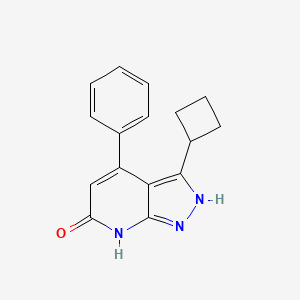 3-cyclobutyl-4-phenyl-1H-pyrazolo[3,4-b]pyridin-6(2H)-one