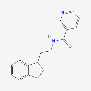 N-(2-(2,3-Dihydro-1H-inden-1-yl)ethyl)-3-pyridinecarboxamide