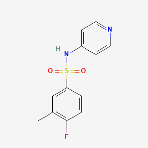 molecular formula C12H11FN2O2S B1185525 4-fluoro-3-methyl-N-(4-pyridinyl)benzenesulfonamide 