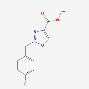 Ethyl 2-(4-chlorobenzyl)oxazole-4-carboxylate