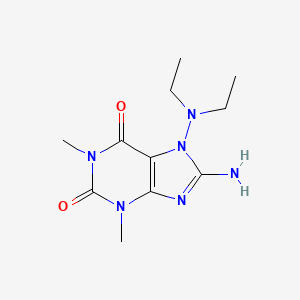 8-Amino-7-(diethylamino)-1,3-dimethyl-3,7-dihydro-1h-purine-2,6-dione