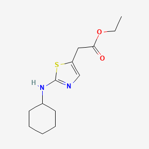 Ethyl 2-(2-(cyclohexylamino)thiazol-5-yl)acetate