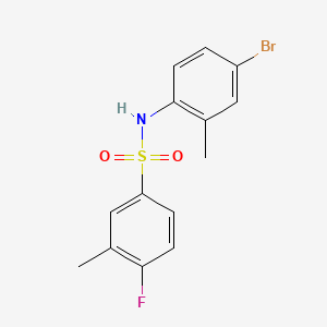 molecular formula C14H13BrFNO2S B1185533 N-(4-bromo-2-methylphenyl)-4-fluoro-3-methylbenzenesulfonamide 