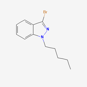 molecular formula C12H15BrN2 B11855350 3-Bromo-1-pentyl-1H-indazole 