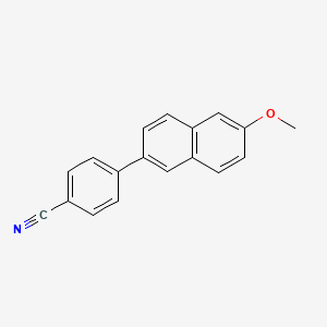 molecular formula C18H13NO B11855368 4-(6-Methoxynaphthalen-2-yl)benzonitrile 