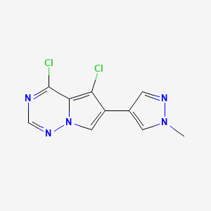 4,5-Dichloro-6-(1-methyl-1H-pyrazol-4-yl)pyrrolo[2,1-f][1,2,4]triazine