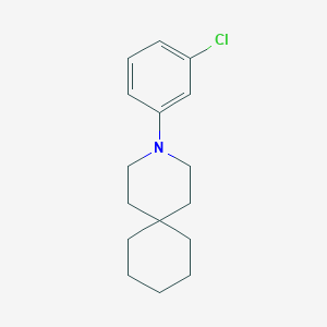 molecular formula C16H22ClN B11855411 3-(3-Chlorophenyl)-3-azaspiro[5.5]undecane CAS No. 62550-89-4