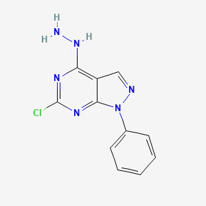 (6-Chloro-1-phenylpyrazolo[3,4-d]pyrimidin-4-yl)hydrazine