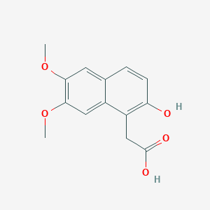 2-(2-Hydroxy-6,7-dimethoxynaphthalen-1-yl)acetic acid