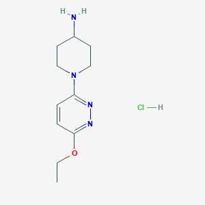 1-(6-Ethoxypyridazin-3-yl)piperidin-4-amine hydrochloride