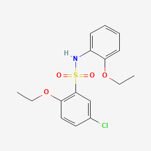 molecular formula C16H18ClNO4S B1185551 5-chloro-2-ethoxy-N-(2-ethoxyphenyl)benzenesulfonamide 