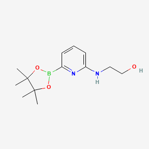 2-((6-(4,4,5,5-Tetramethyl-1,3,2-dioxaborolan-2-yl)pyridin-2-yl)amino)ethanol