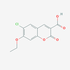 6-Chloro-7-ethoxy-2-oxo-2H-chromene-3-carboxylic acid