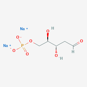 molecular formula C5H9Na2O7P B11855543 2-Deoxyribose 5-phosphate sodium salt 