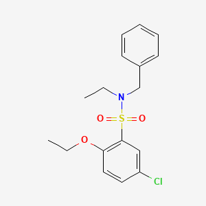 molecular formula C17H20ClNO3S B1185556 N-benzyl-5-chloro-2-ethoxy-N-ethylbenzenesulfonamide 