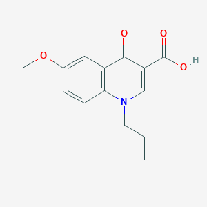 6-Methoxy-4-oxo-1-propyl-1,4-dihydroquinoline-3-carboxylic acid