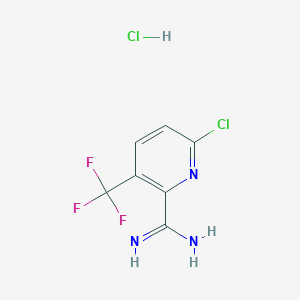 6-Chloro-3-(trifluoromethyl)picolinimidamide hydrochloride