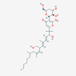 molecular formula C34H54O9 B118556 Fusapyrone 