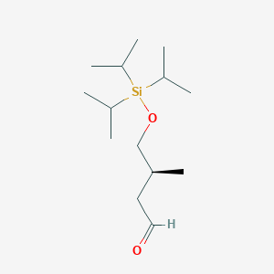 Butanal, 3-methyl-4-[[tris(1-methylethyl)silyl]oxy]-, (3S)-