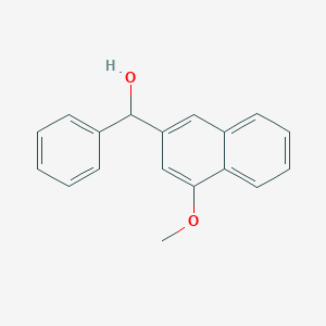 molecular formula C18H16O2 B11855644 (4-Methoxynaphthalen-2-yl)(phenyl)methanol 