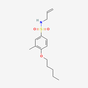 N-allyl-3-methyl-4-(pentyloxy)benzenesulfonamide